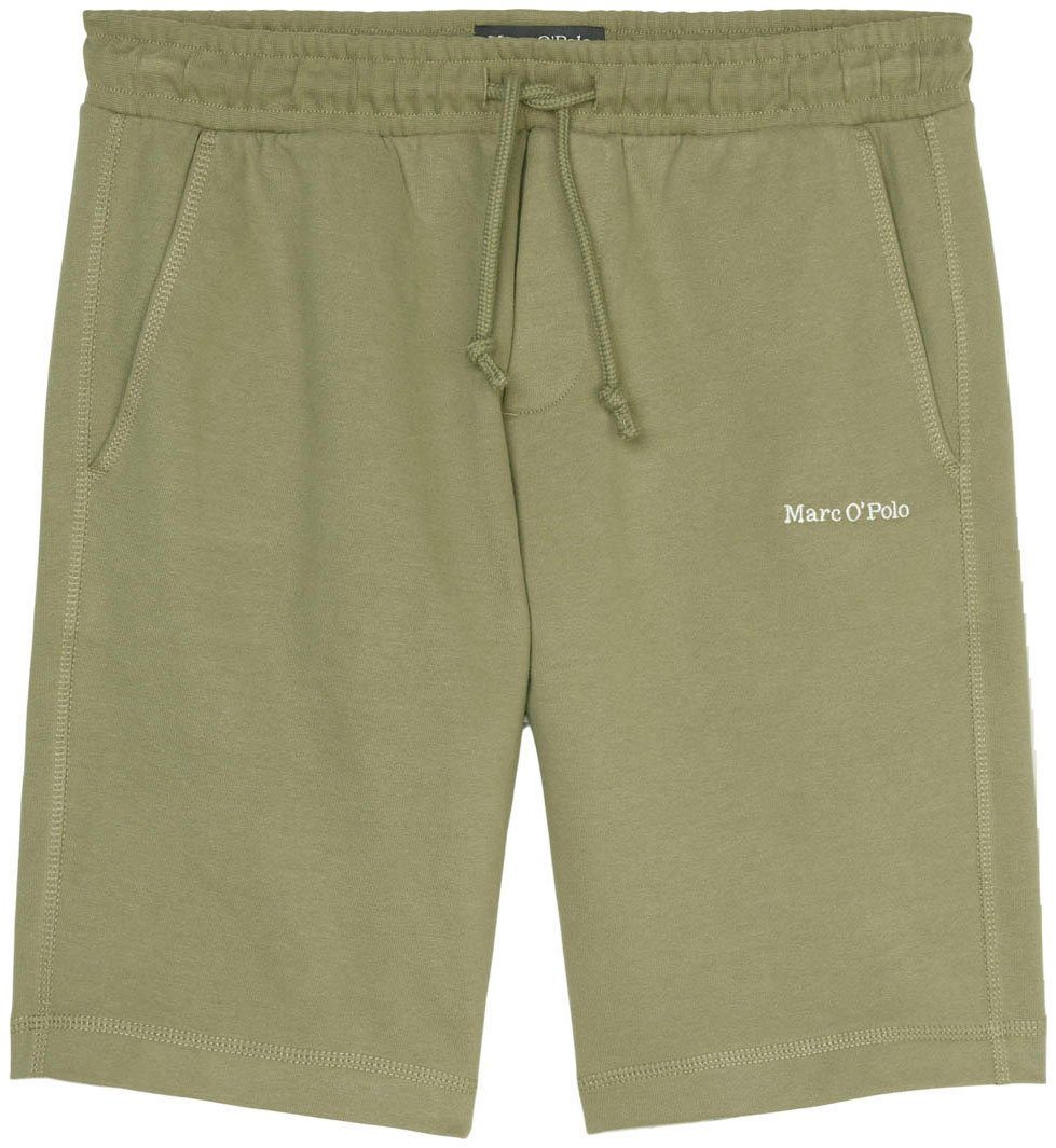 abgesetzten Sweatshorts mit O'Polo oliv Marc Nähten tonig