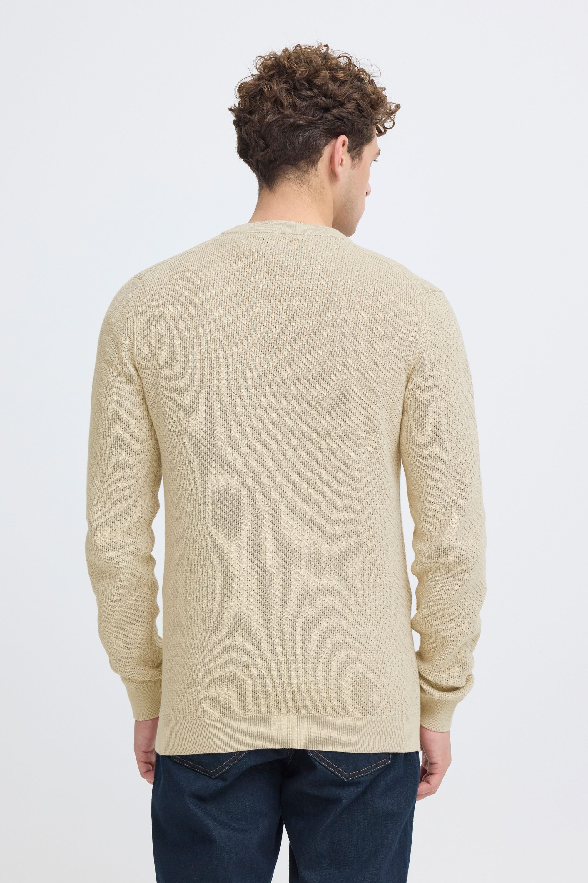 Casual Friday Strickpullover CFIsaksson Stilvoller Feinstrick-Pullover mit strukturierter Oberfläche