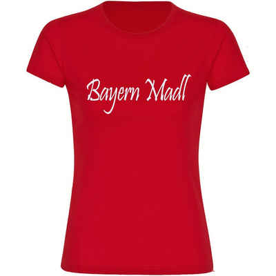 multifanshop T-Shirt Damen Bayern - Bayern Madl - Frauen