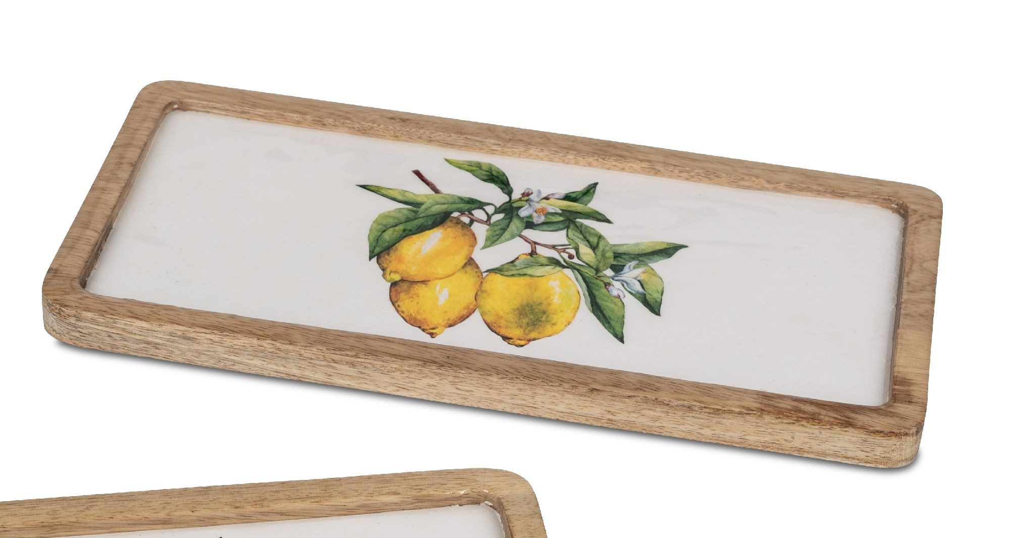 formano Servierplatte Zitronen, Mangoholz, Lebensmittelecht, Natur, Zitronen, H: cm