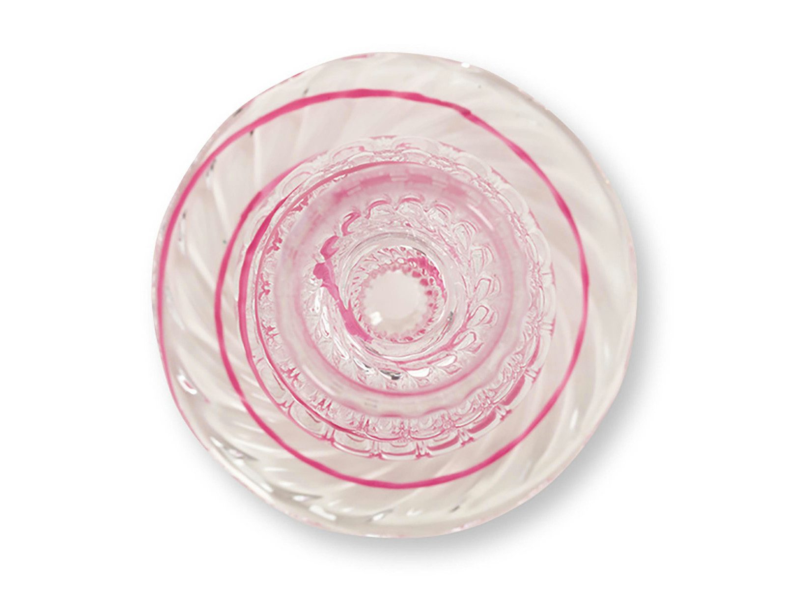 PiP Studio Kerzenständer Swirl Pink Glas Kerzenständer 22cm