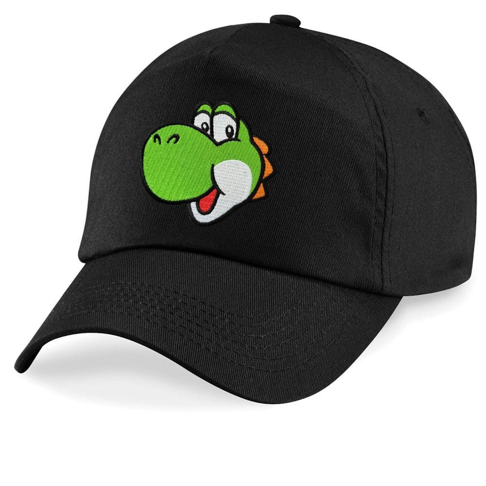 Blondie & Brownie Baseball Cap Kinder Yoshi Face Stick Patch Mario Luigi Peach Super Retro Kinder Baseball Cap Gaming Retro Patch Baumwolle Verstellbar One Size