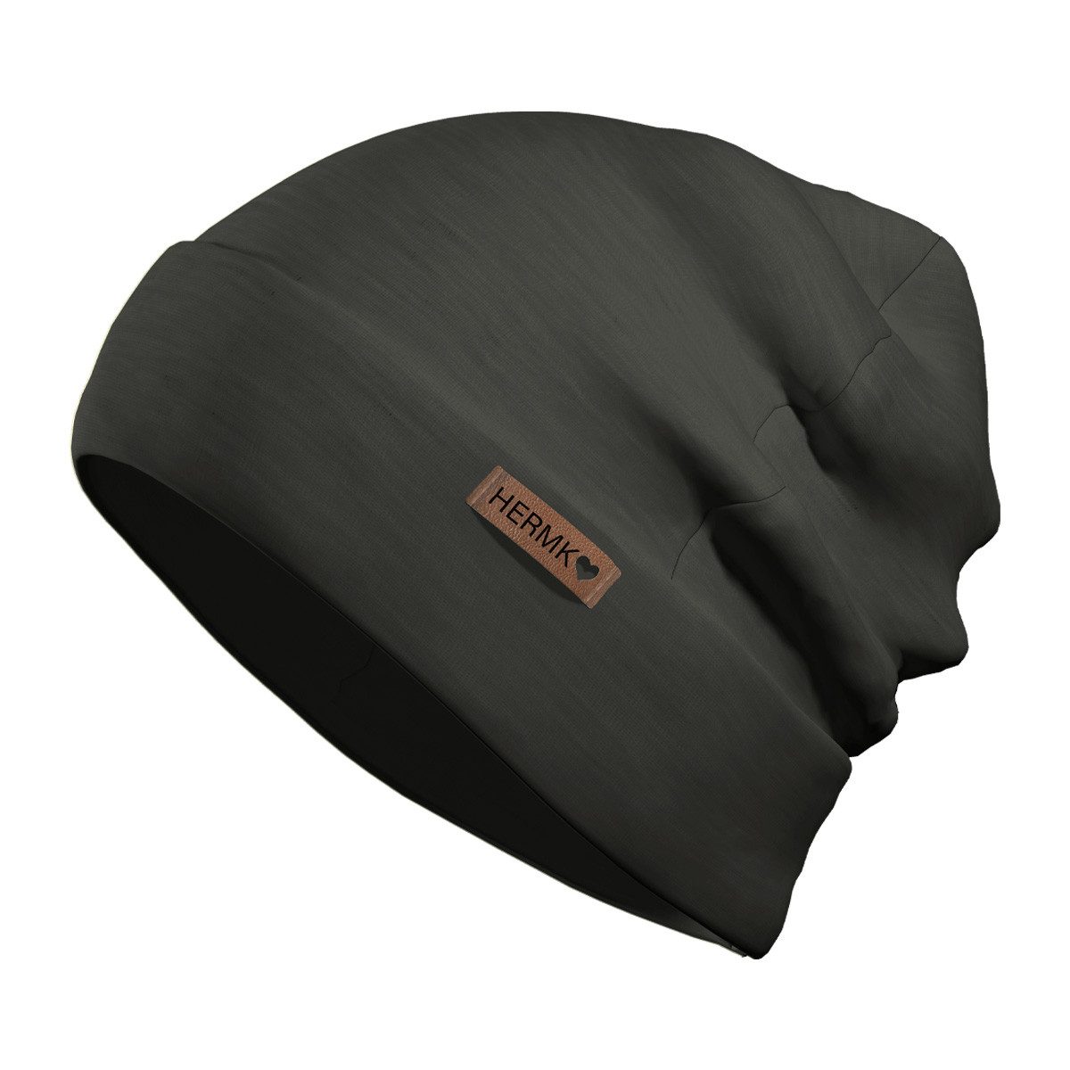 HERMKO Beanie 8840911 Mütze für Damen und Herren aus Merinowolle und Tencel