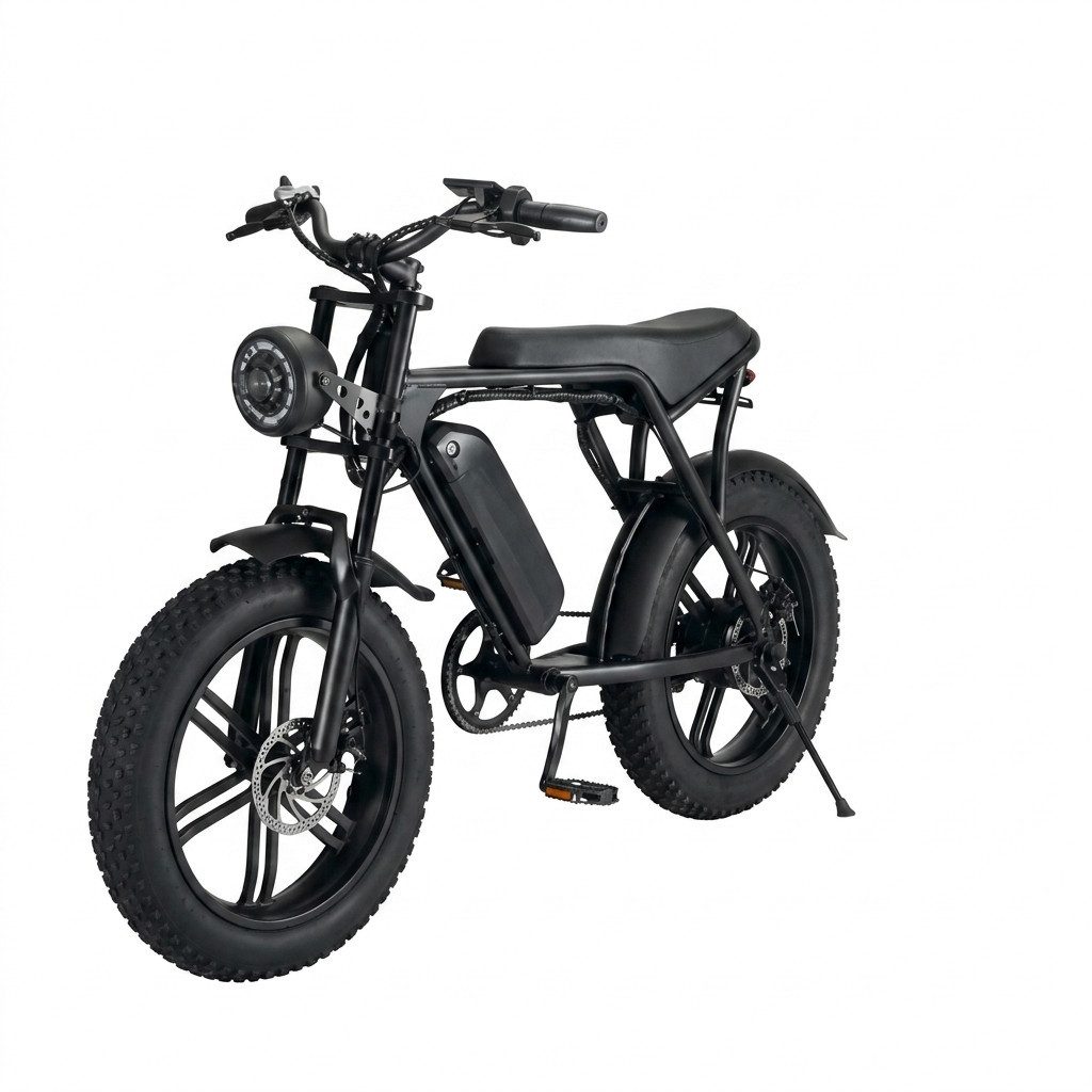 kowdom E-Bike S-Pedelec E-Bike 20 Zoll 500W 48V 13Ah Shimano 7-Gang 70km Reichweite, 7 Gang Shimano Shimano Schaltwerk, Kettenschaltung, Heckmotor, 624 Wh, (Drehgriff / Daumenschalter), dicke Reifen 20x4.0, Frontkorb, zwei Fahrmodi, LED-Display