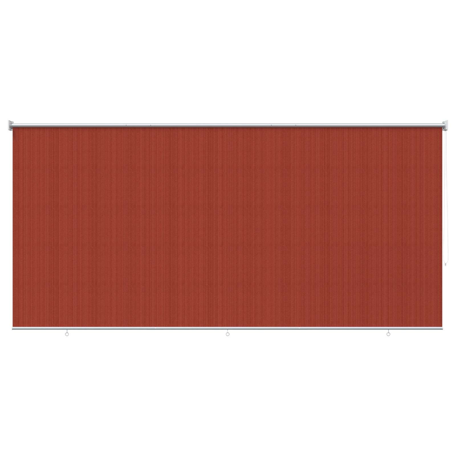 Rollo Außenrollo 90% UV-Block Terrakotta 400 x 230 cm HDPE, vidaXL