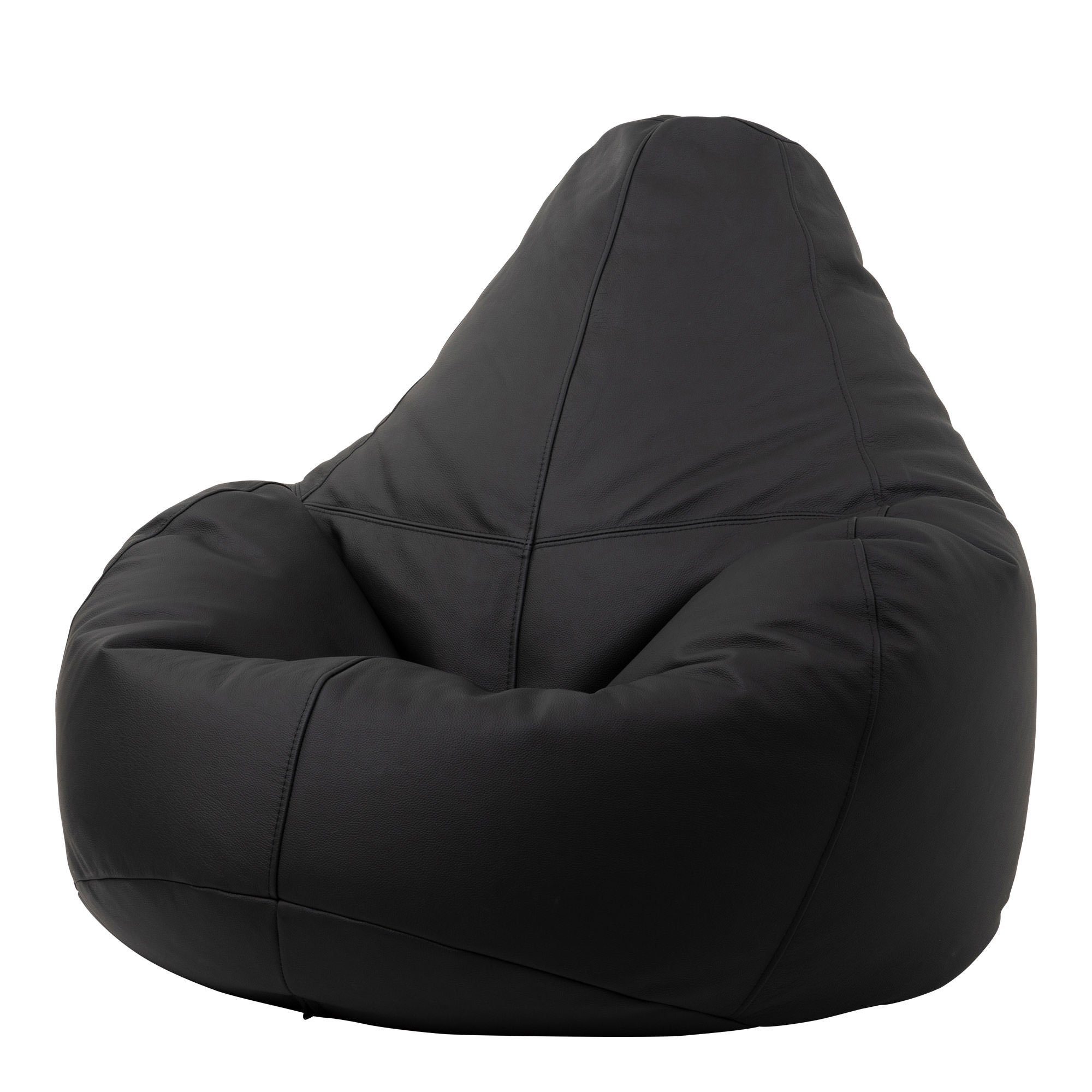 icon Sitzsack Sitzsack-Sessel aus Leder „Valencia“ schwarz