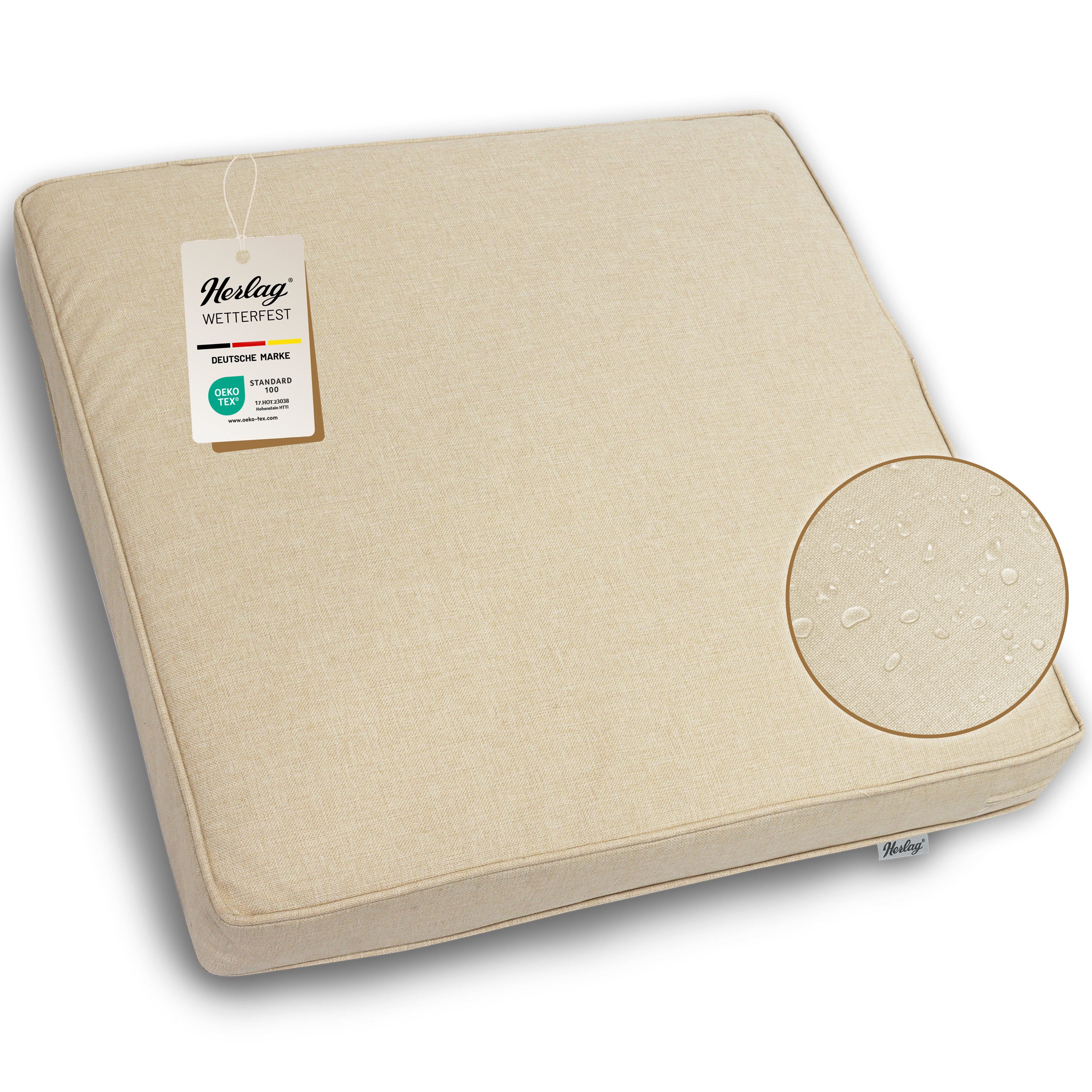 Herlag Stuhlkissen Sunny, Outdoor Loungekissen Gartenlounge günstig online kaufen