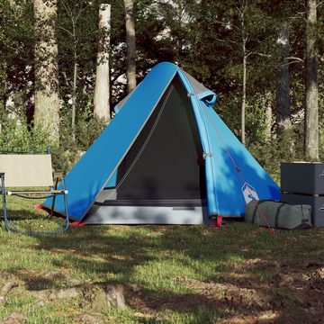 vidaXL Kuppelzelt Campingzelt Zelt Familienzelt Freizeitzelt 2 Personen Blau 267x154x117