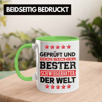 Trendation Tasse Schwiegervater Tasse Geschenk Geburtstag Spruch Bester Schwiegerpapa D