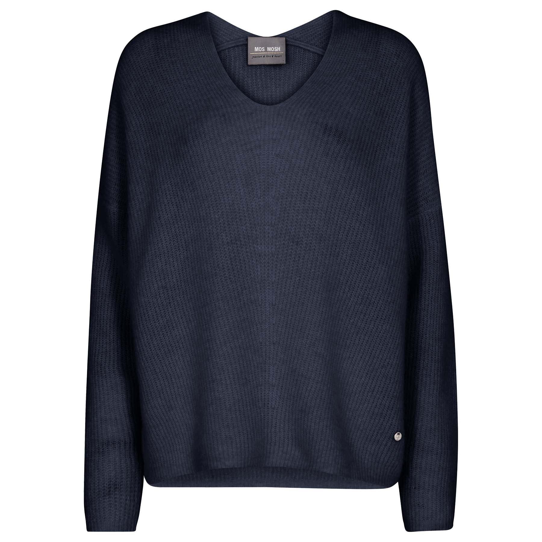 Mos Mosh Strick MOS MOSH Pullover THORA mit Alpaka - Salute Navy