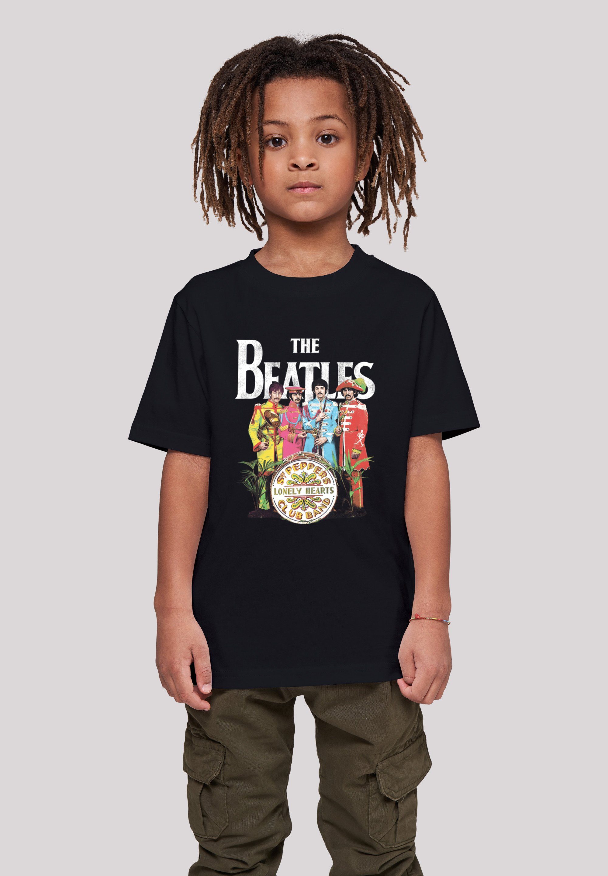 F4NT4STIC T-Shirt The Beatles Band Sgt Pepper Black Print schwarz | T-Shirts