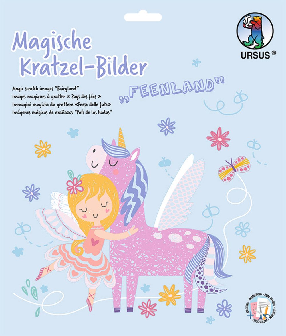 URSUS Kraftpapier Magische Kratzel Bilder - ab 3 Jahren