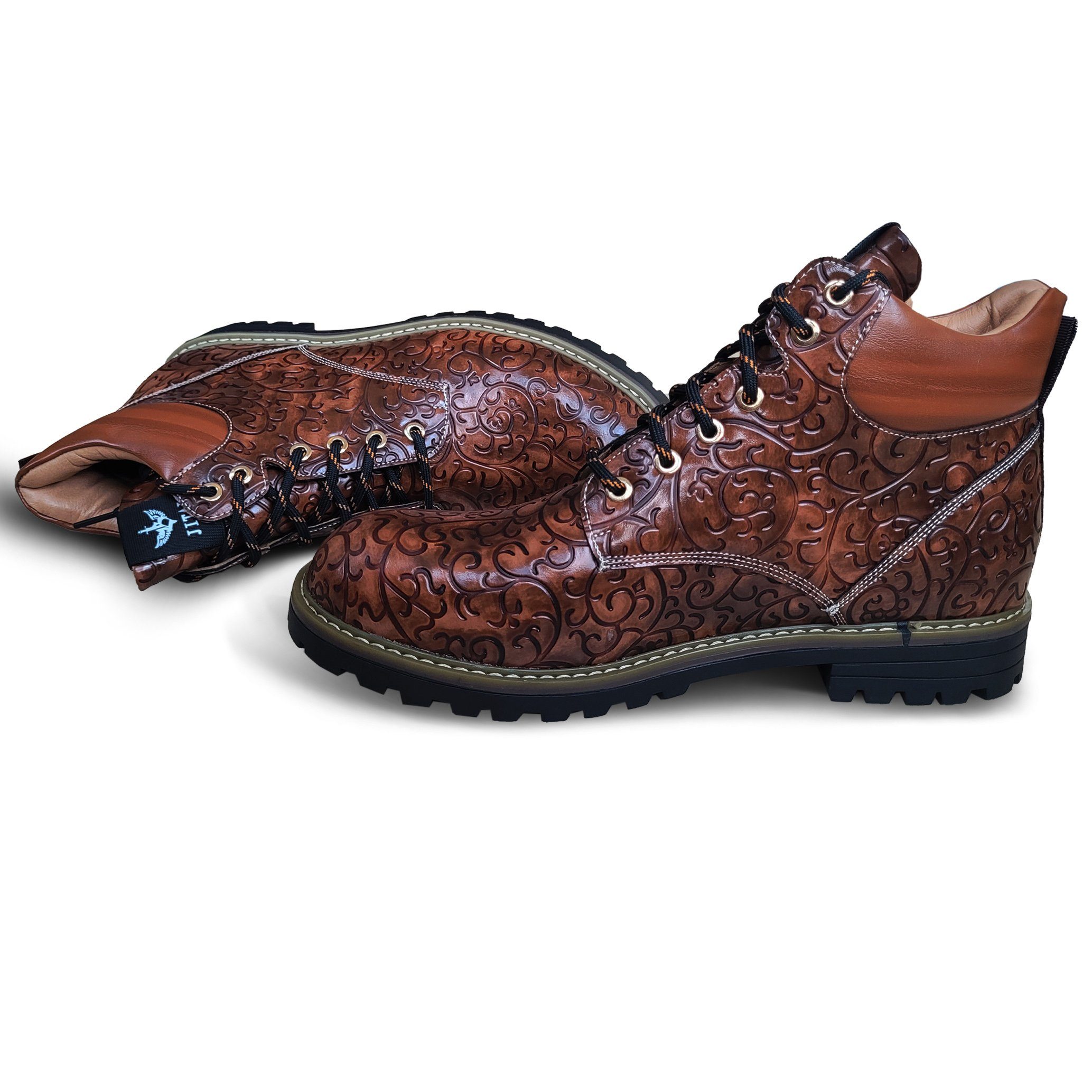 GOLDEN GOLDEN Winterstiefel Herren Schnürung Lässige Herrenstiefel Outdoorwinterstiefel