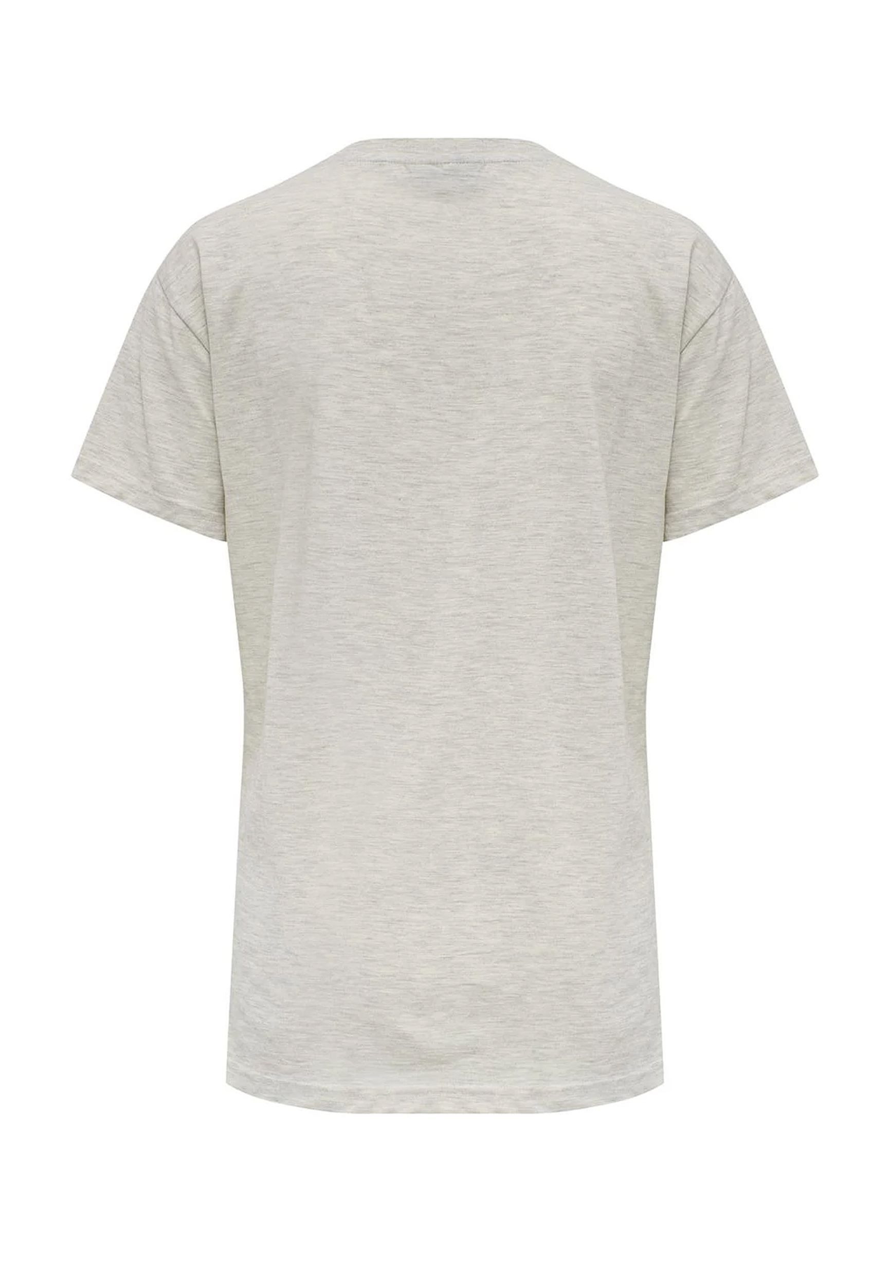 hummel T-Shirt Training Kurzarm Sport Rundhals Figurbetont für Damen Baumwolle Regular Fit Rundhals Kurzarm unifarben Frontlogo