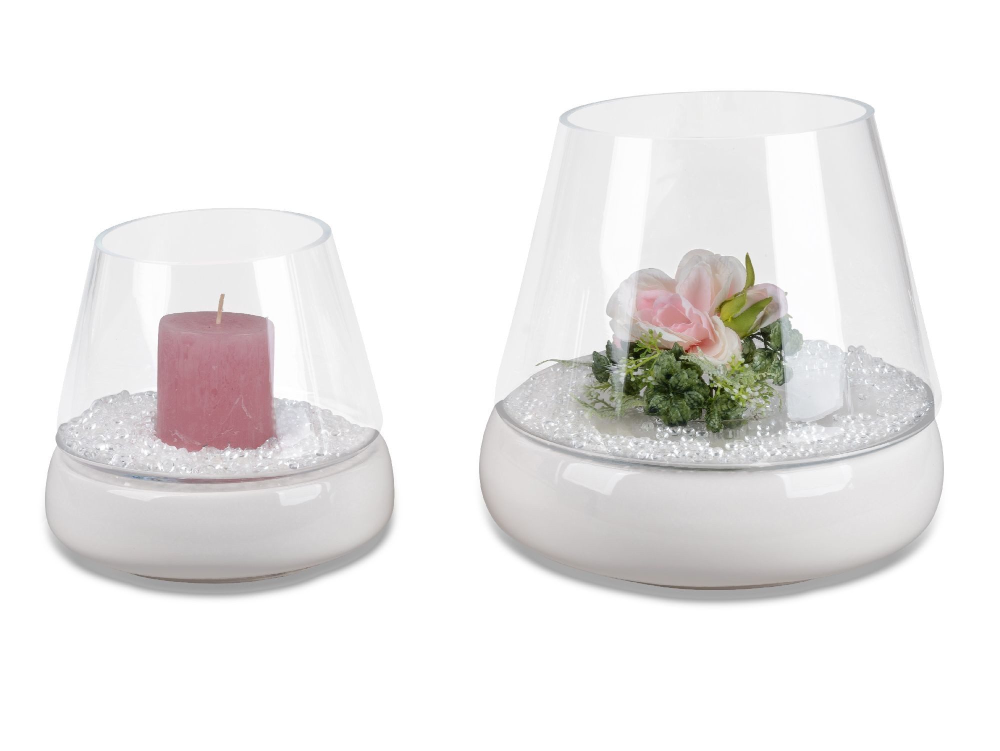 formano Windlicht WHITE, Farbe: Weiß, Höhe: 24cm
