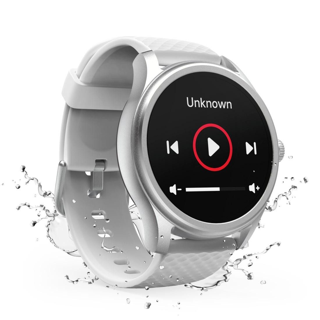 Hama Smartwatch 1,38“ (Anruffunktion, WhatsApp etc., Schlafmonitor, IP68) Smartwatch (1,38 Zoll)