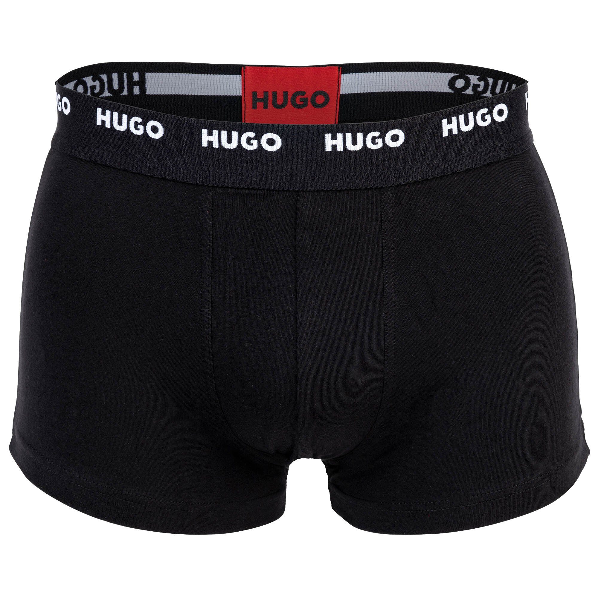 Pack Trunks Boxer Herren Five Shorts, Schwarz/Rot/Blau HUGO - Boxer Pack 5er