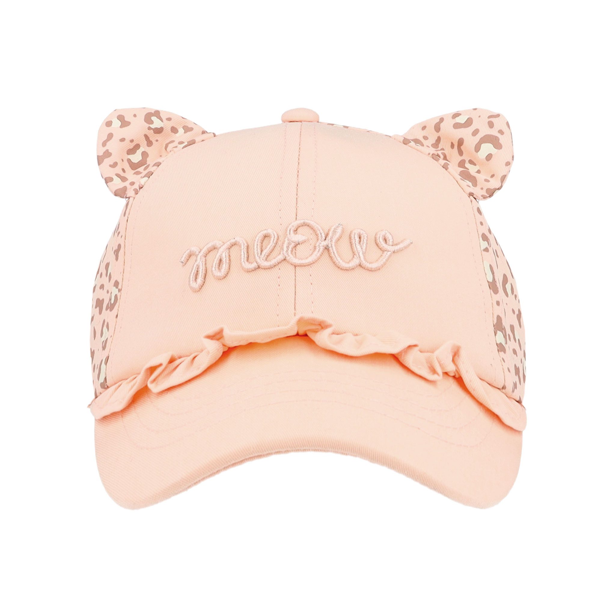 MAXIMO Baseball Cap mit Animal-Print, mit Öhrchen, mit 3D-Stickerei, Baumwolle