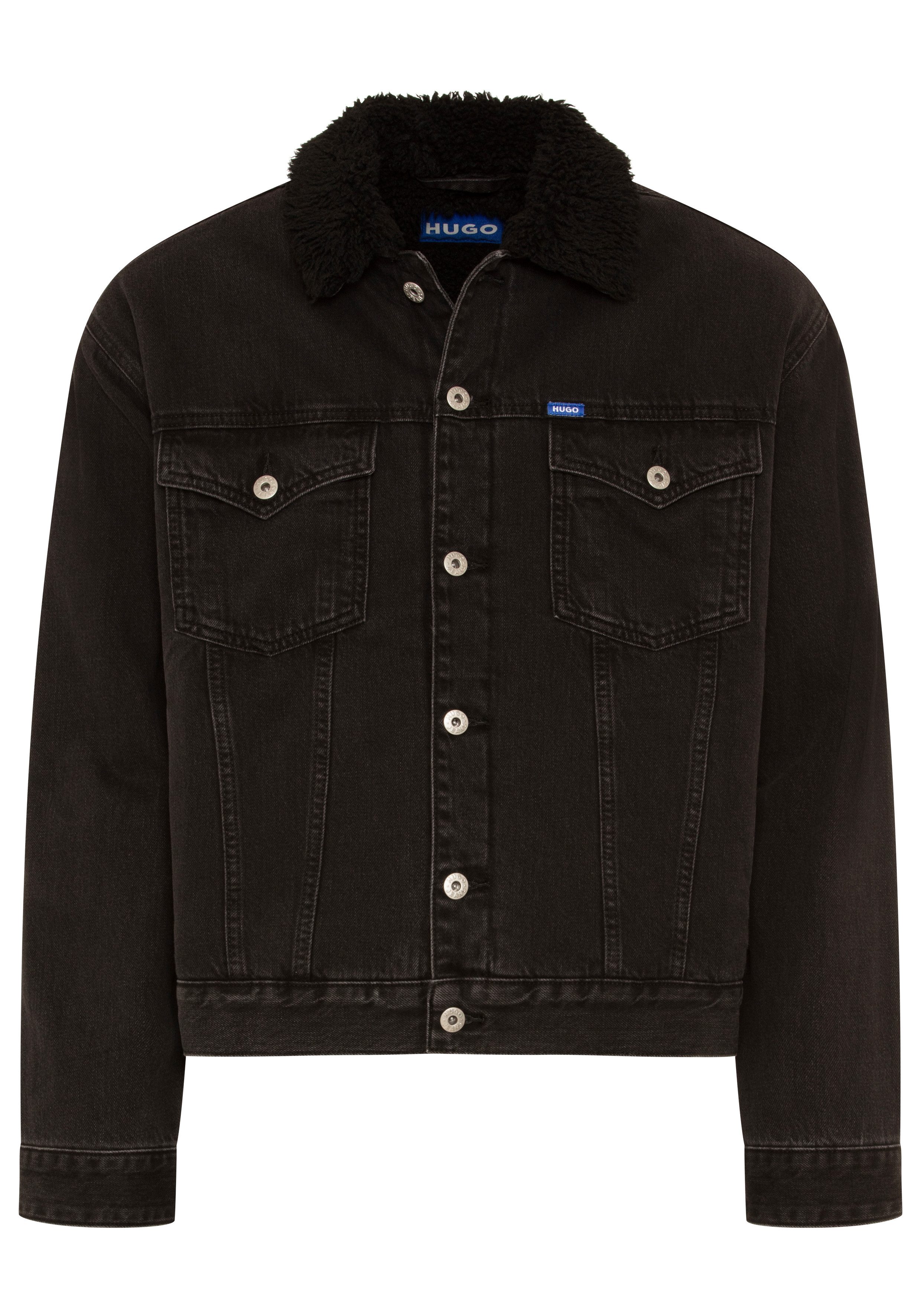 HUGO Jeansjacke Dex 1 warm gefüttert, regular fit, stone washed