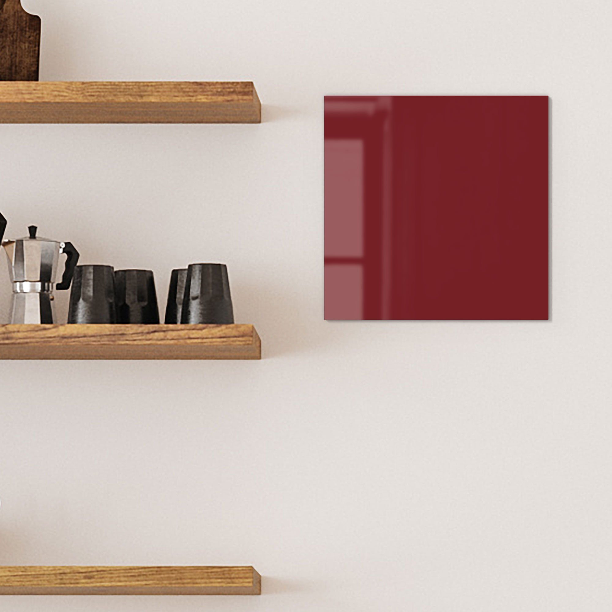 DEQORI Magnettafel 'Unifarben - Dunkelrot', Whiteboard Pinnwand beschreibbar – Bild 3 von 5