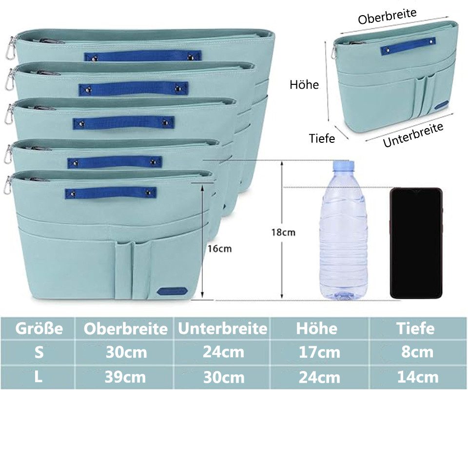 Coonoor Taschenorganizer Handtaschen Organizer mit Reißverschlusstasche, günstig online kaufen