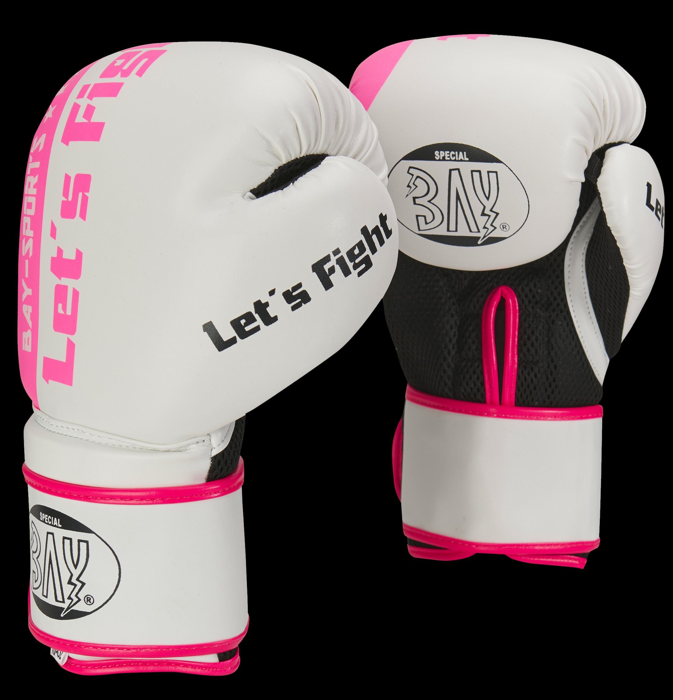 Mesh Fight Boxen Boxhandschuhe Kickboxe Box-Handschuhe pink BAY-Sports Lets