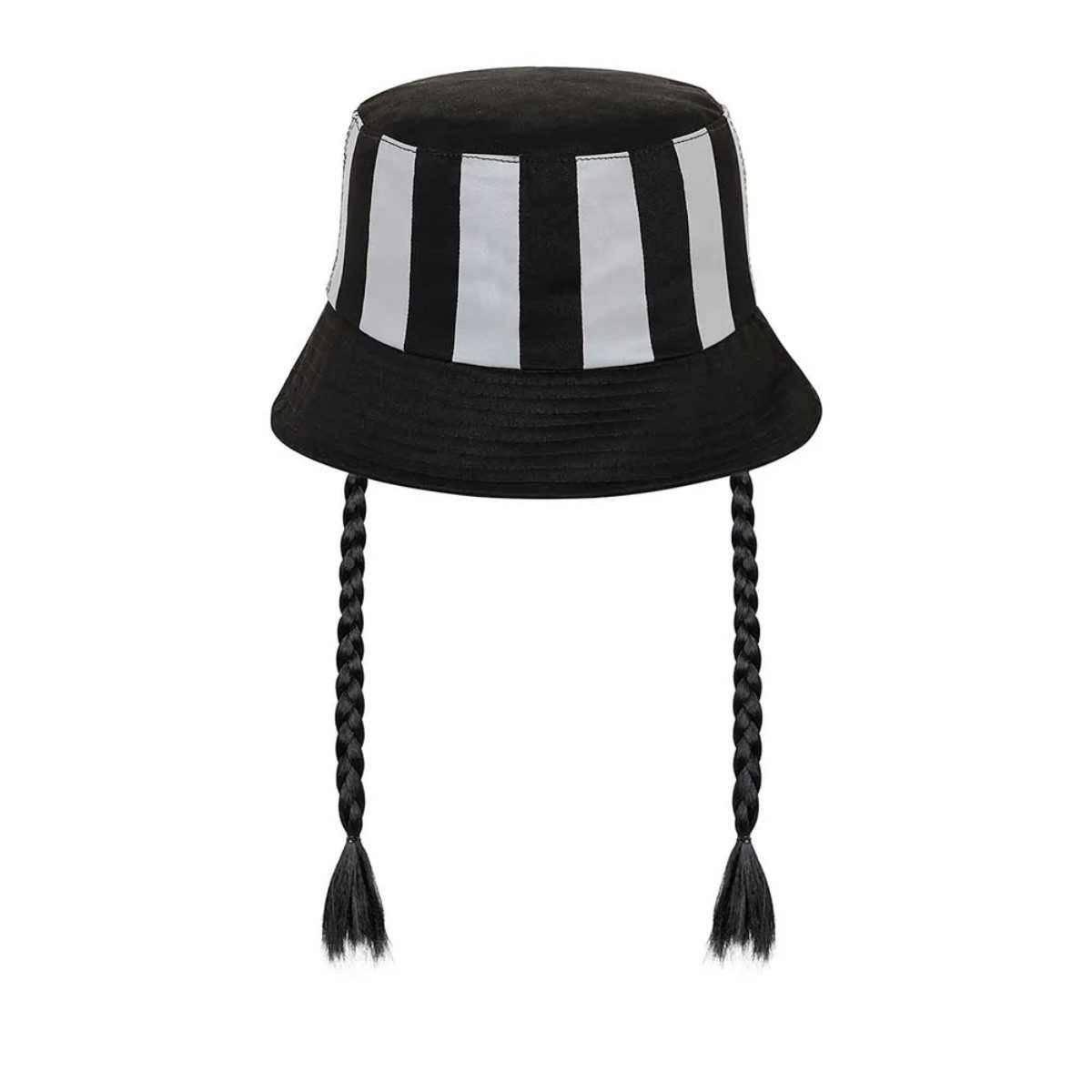 Wednesday Fischerhut Braid Kinder Bucket Hat schwarz 50 cm für Alltag und Freizeit (1-St)