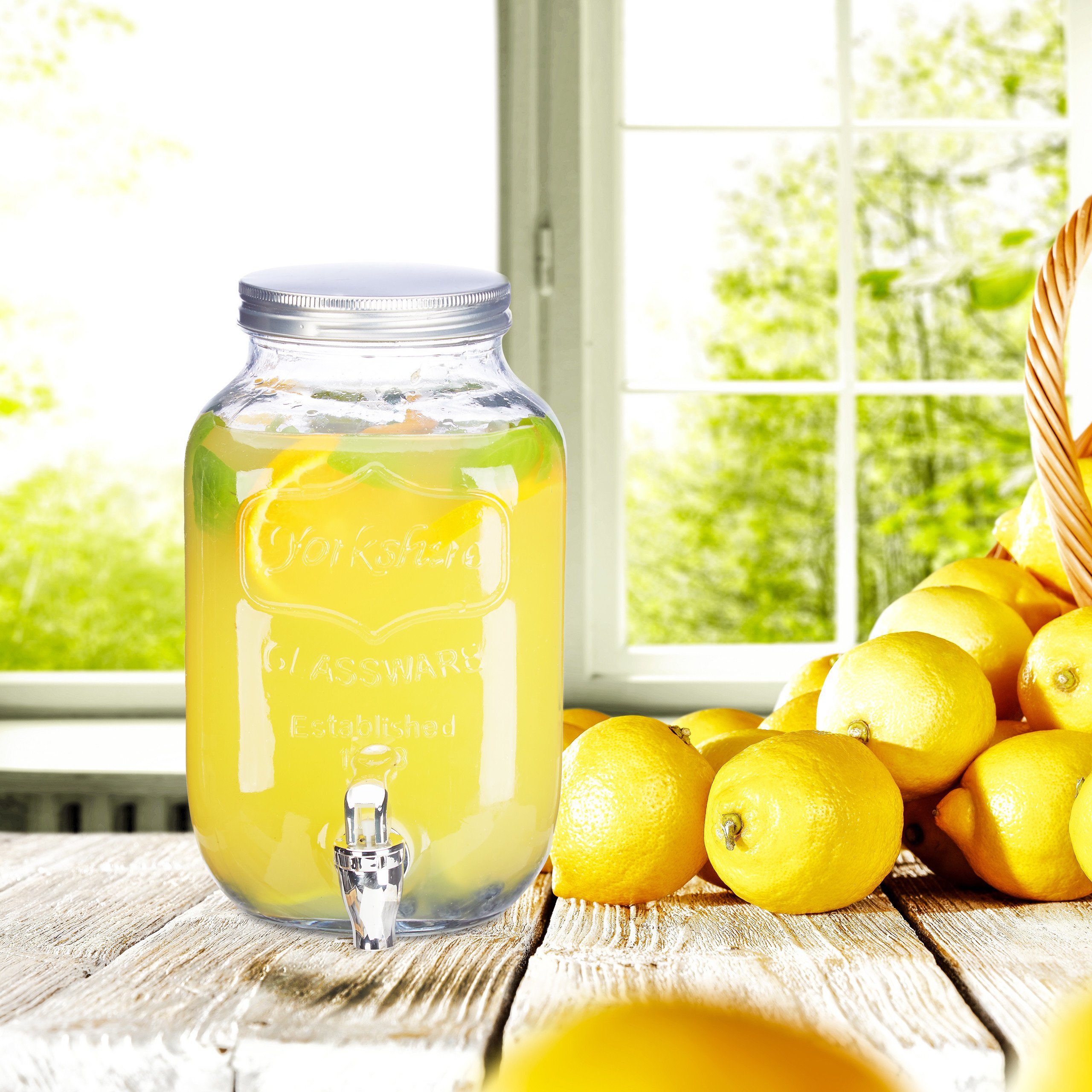 relaxdays Getränkespender 3,5 L