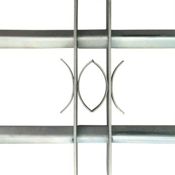 vidaXL Fenster Fenstergitter Verstellbar mit 2 Querstäben 500-650 mm, (1 St)