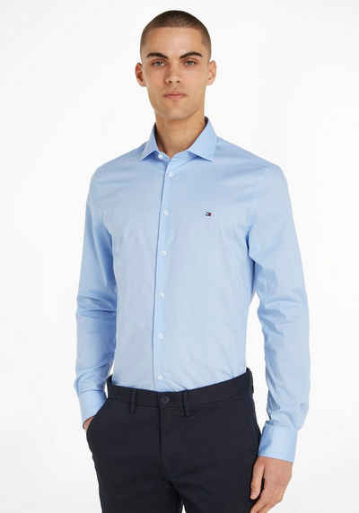 Tommy Hilfiger Langarmhemd LA-Hemd Flex Poplin SF