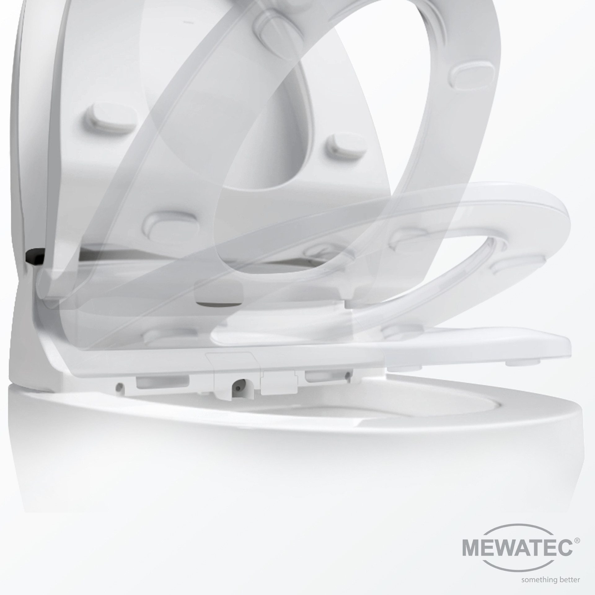 MEWATEC Dusch-WC-Sitz Dusch-WC Aufsatz E900, - Premium Dusch-WC + 1 Kalkschutzfilter gratis!