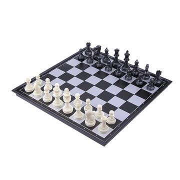 SOTOR Spielfigur Schwarz -weißes Schachschach kann ein Schachbrett falten