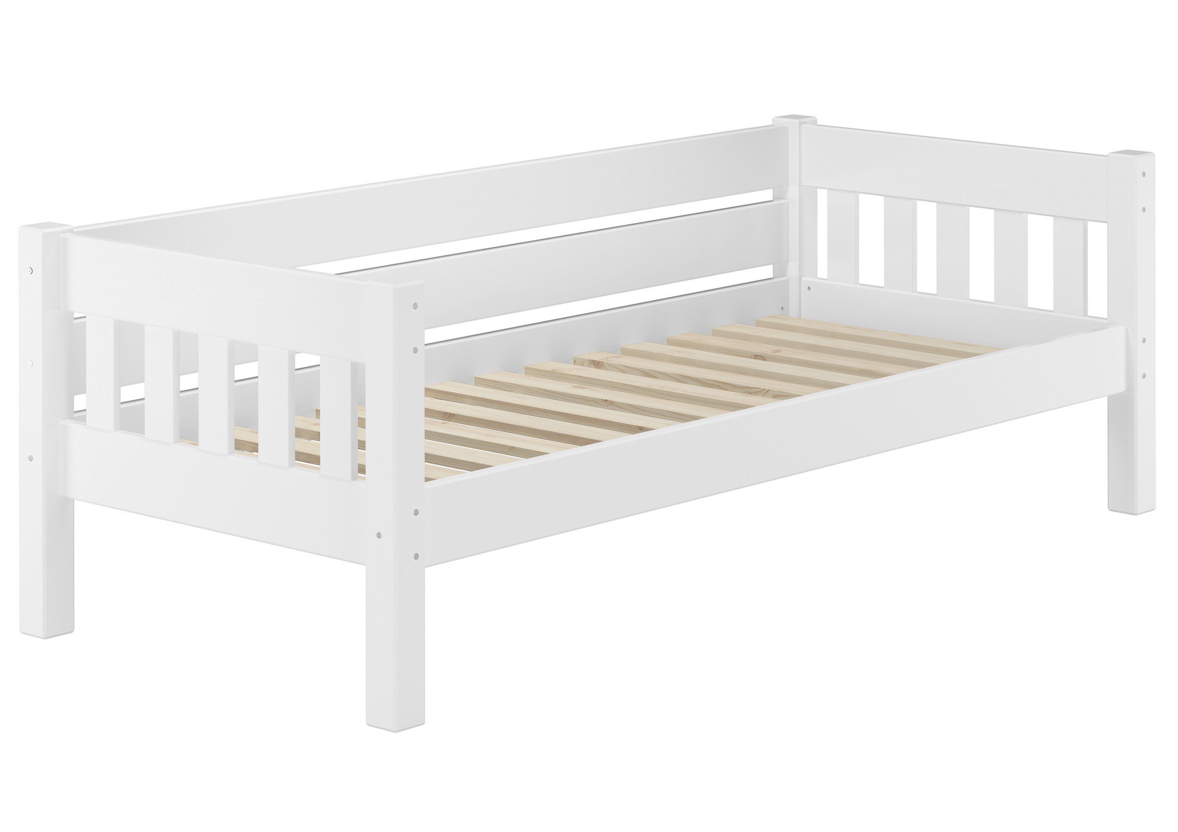 ERST-HOLZ Bett Couchbett Einzelbett Kiefer Weiß günstig online kaufen