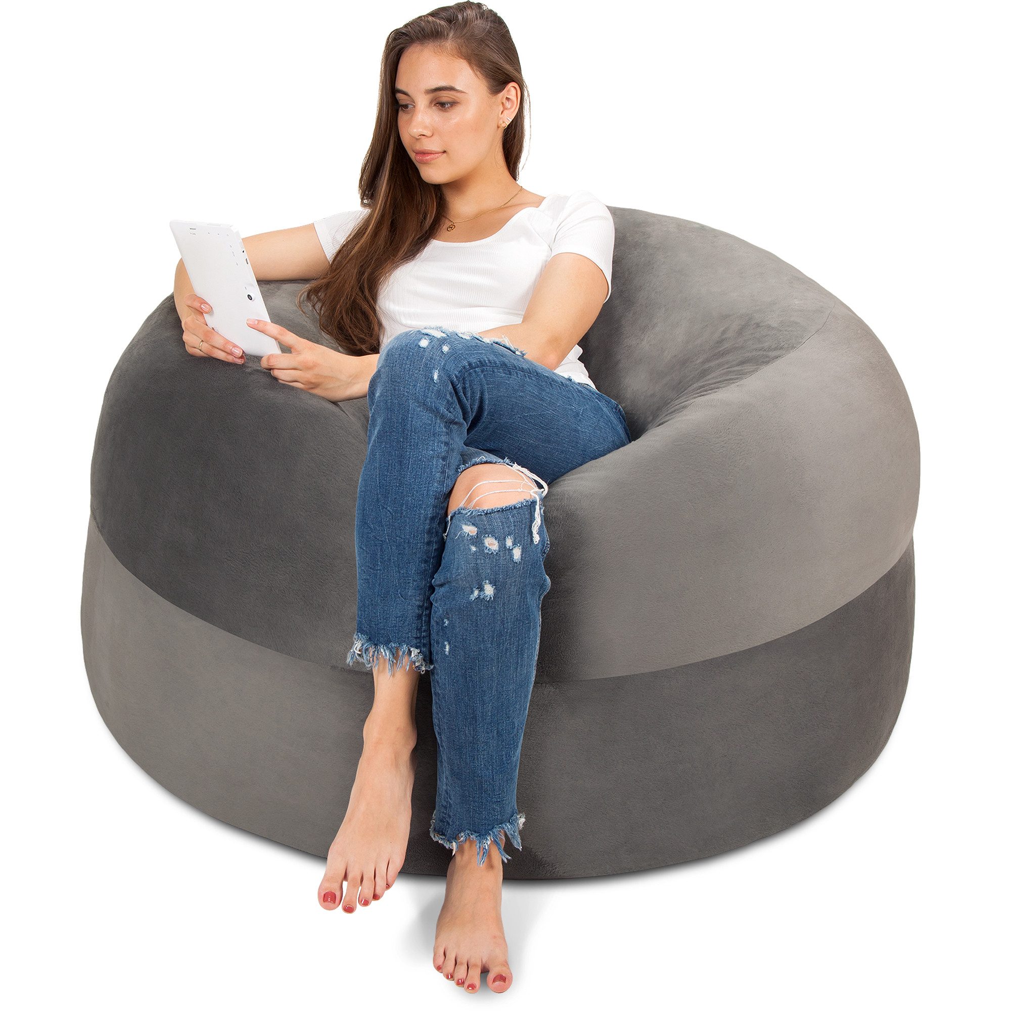 fluffsac Sitzsack XXL Sitzsack Velour Bezug günstig online kaufen