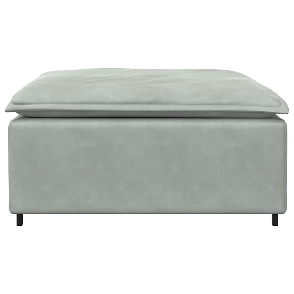 vidaXL Sofaelement Modulares Sofa Fußhocker-Modul Hellgrau günstig online kaufen