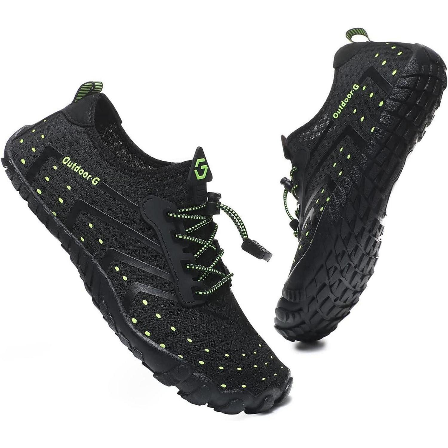 LuxusKollektion Tauchset Wasserschuhe Badeschuhe Strandschuhe Schwimmschuhe 37 EU Schwarz1