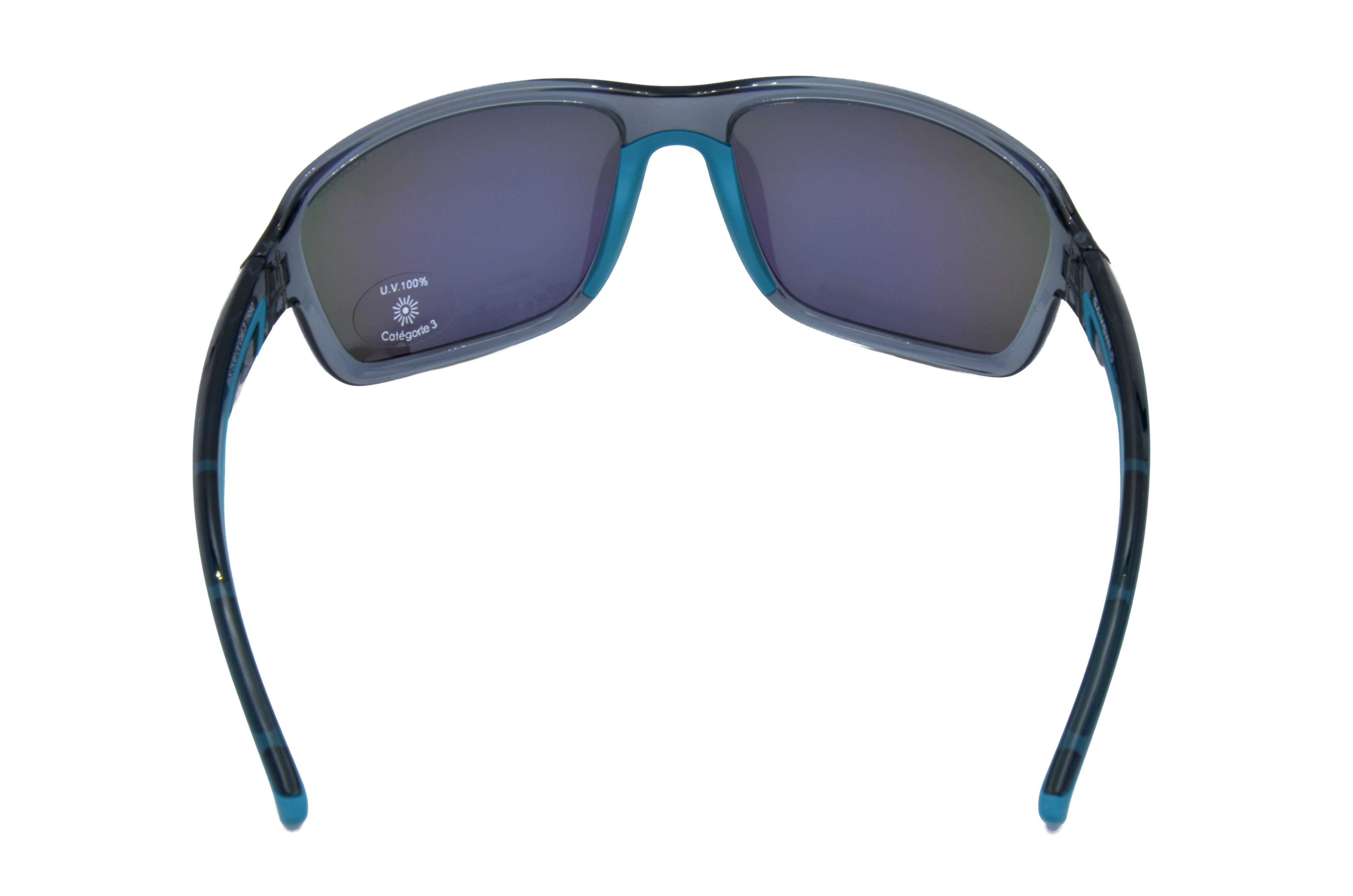 WS7536 polarisiert Sportbrille Damen Sonnenbrille Skibrille Fahrradbrille TR90 Unisex, grün-türkis Herren & Gamswild