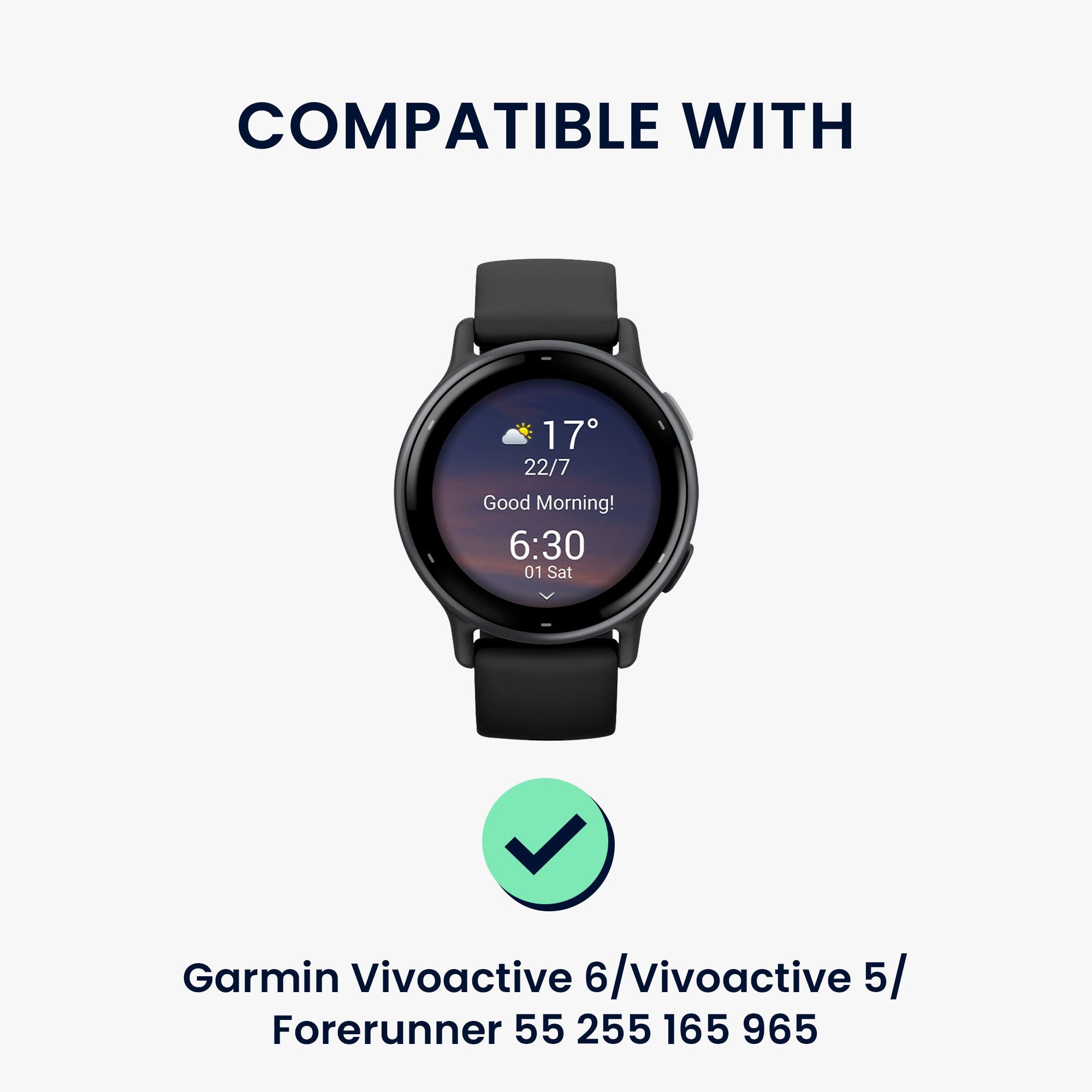 kwmobile USB Ladegerät für Garmin Vivoactive 6 / Vivoactive 5 / Forerunner 55 Smartwatch-Ladekabel, (13.50 cm), Smart Watch Ladestation - Ladekabel mit Standfunktion