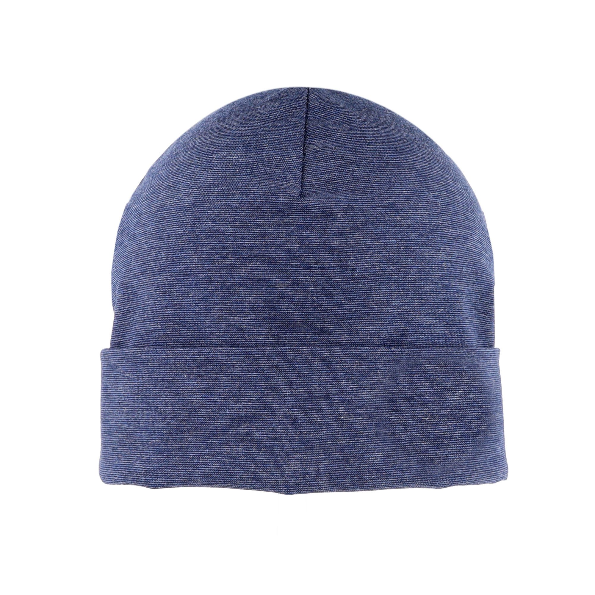 MAXIMO Jerseymütze GOTS KIDS-Beanie middle, Umschlag, Microringel, UV 50 (1-St) Baumwolljersey
