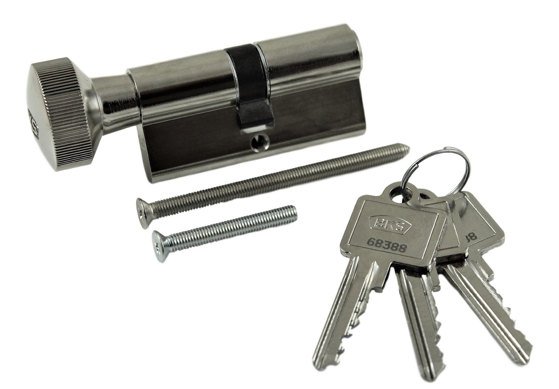 BKS Profilzylinder BKS Knaufzylinder PZ 88, Baulänge: (Schließseite) 40/45 (Knaufseite), Verschiedenschließend