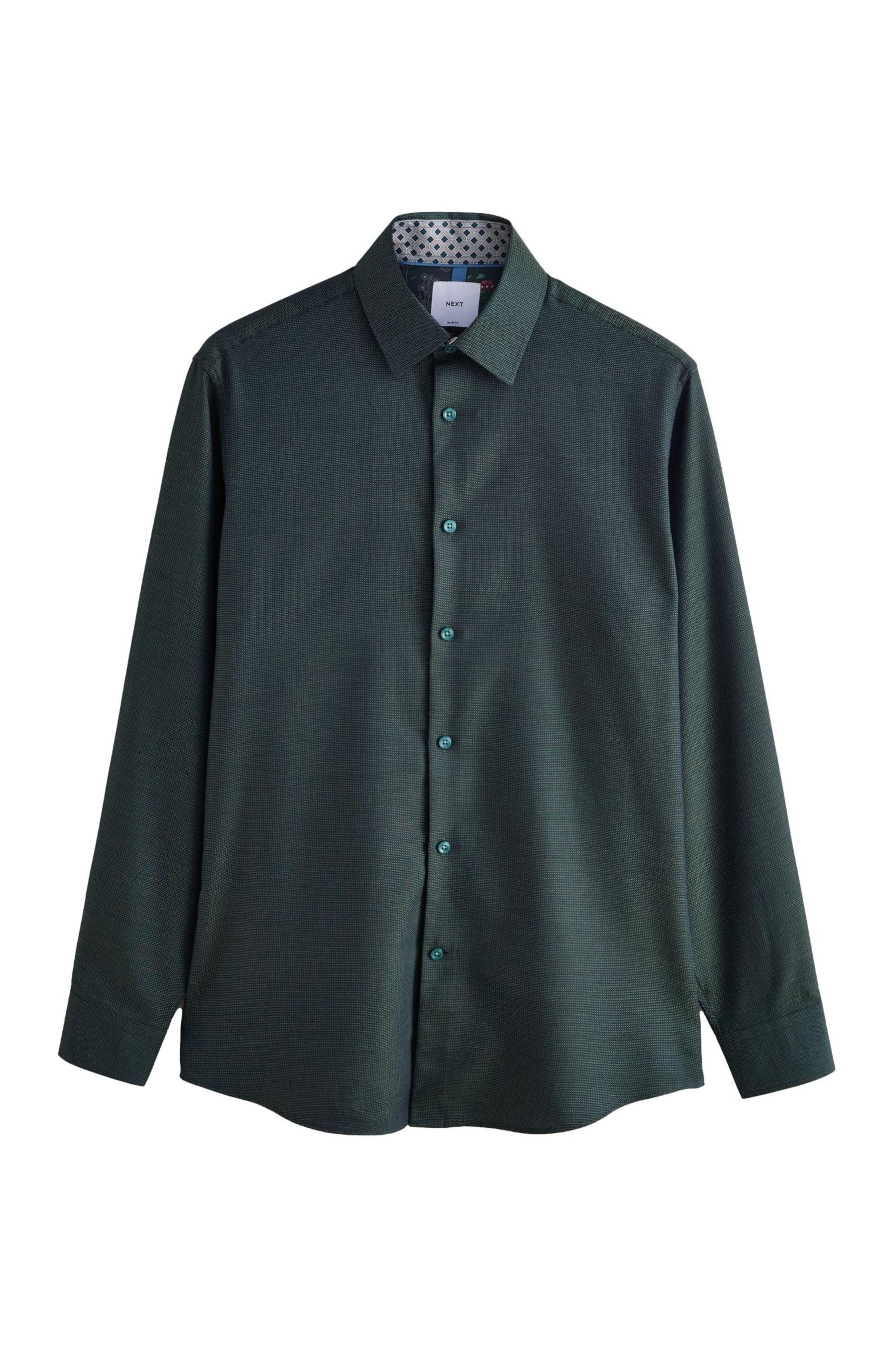Next Langarmhemd Langärmeliges Regular Fit Partyhemd aus Baumwolle (1-tlg)