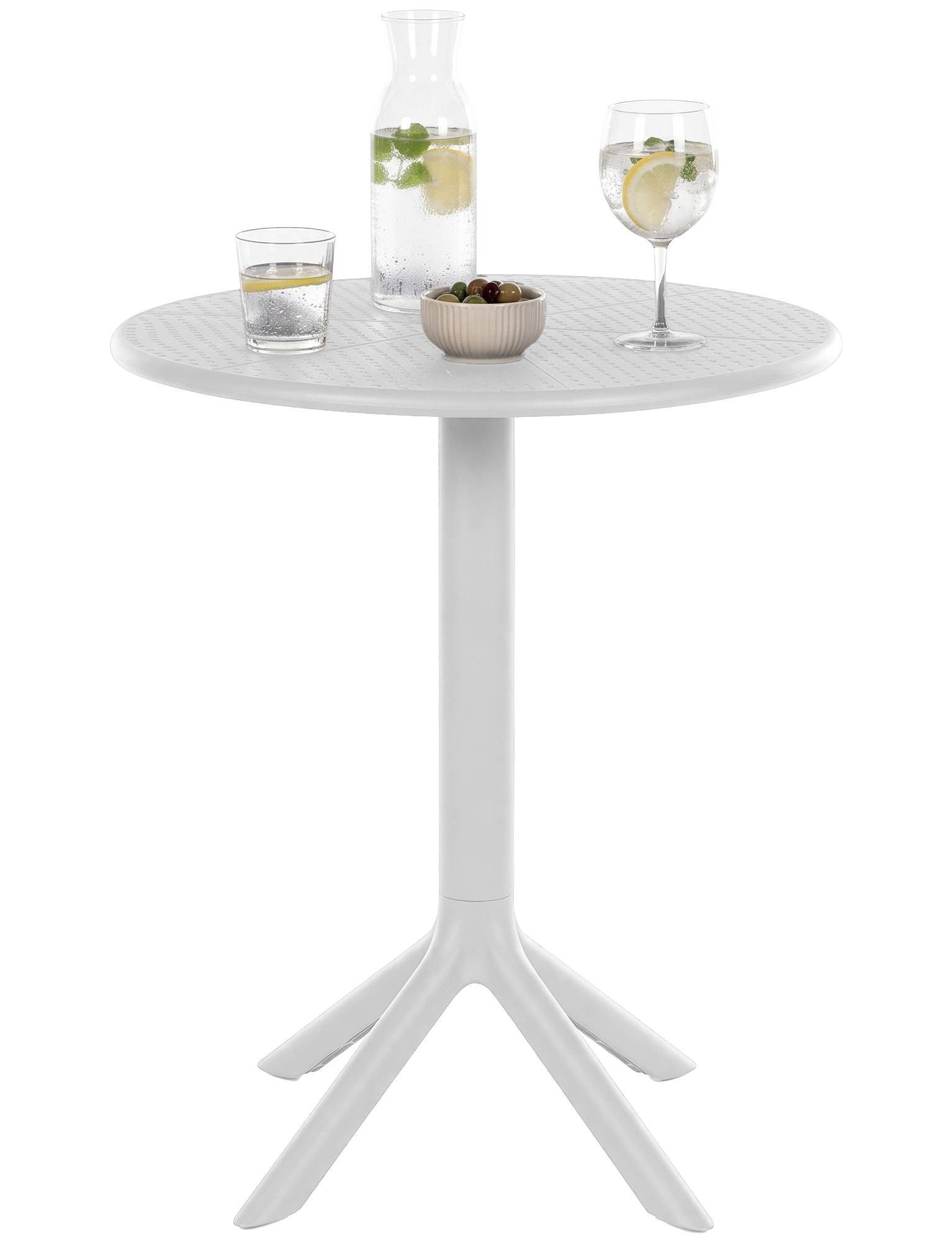 CLP Gartentisch Lacota (1er), Ø 60 cm, aus Kunststoff, wetterfest und UV-beständig