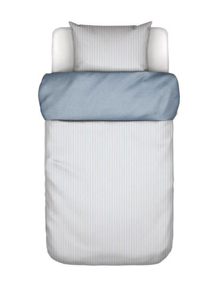 Marc O'Polo Home Bettwäsche Skei Blue 155 x 220 cm, 45 % recycelter Baumwolle, 40 % Baumwolle und 15 % recyceltem Polyester, 2 teilig