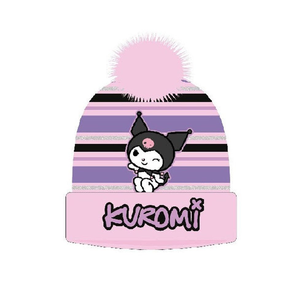Hello Kitty Bommelmütze Kuromi Pink Kinderhut