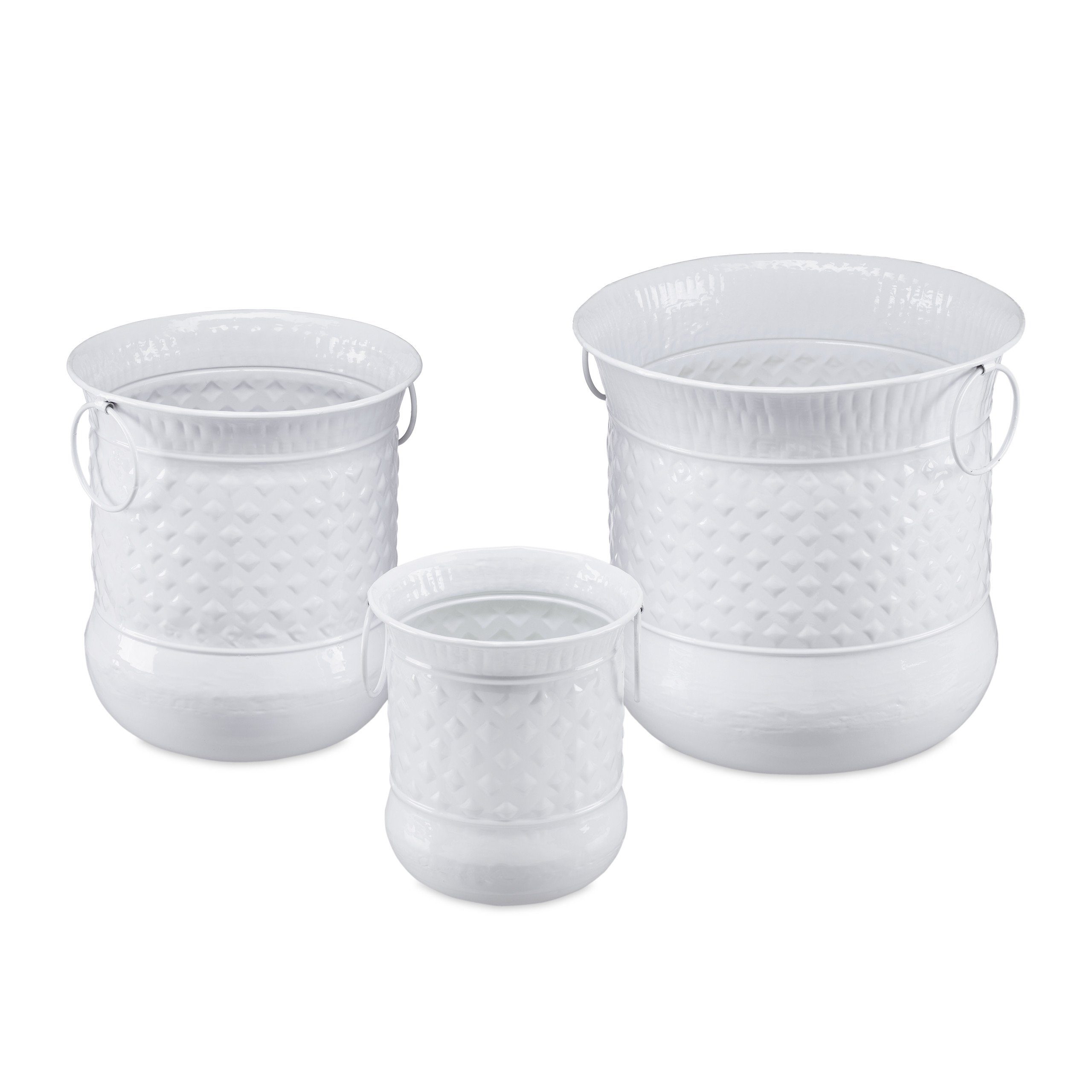 relaxdays Blumentopf 3er Set Blumentopf antik, günstig online kaufen