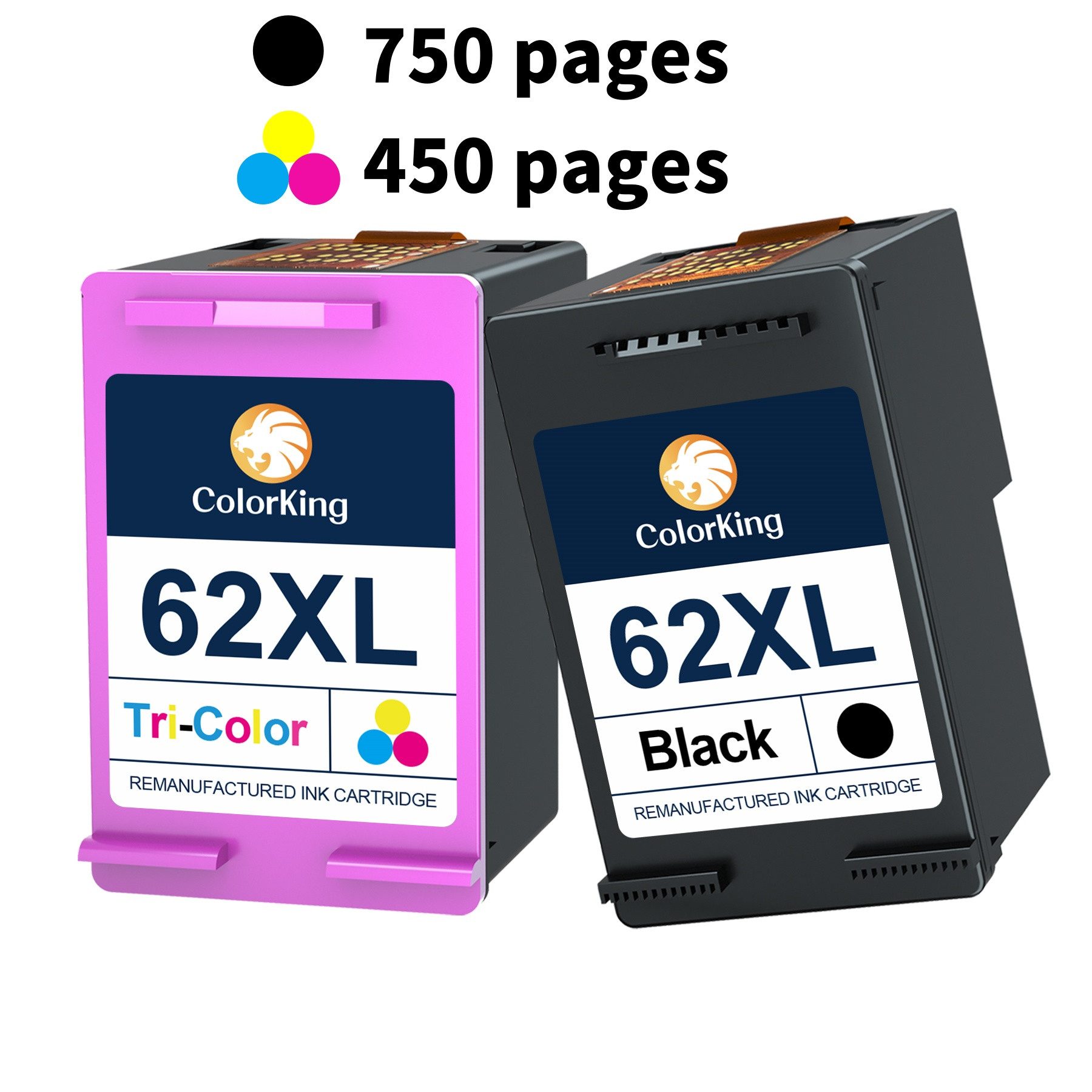Kompatibel für HP 62 XL 62XL Envy 5664, 5665, 7600, 7640, 7643, 7644 Tintenpatrone