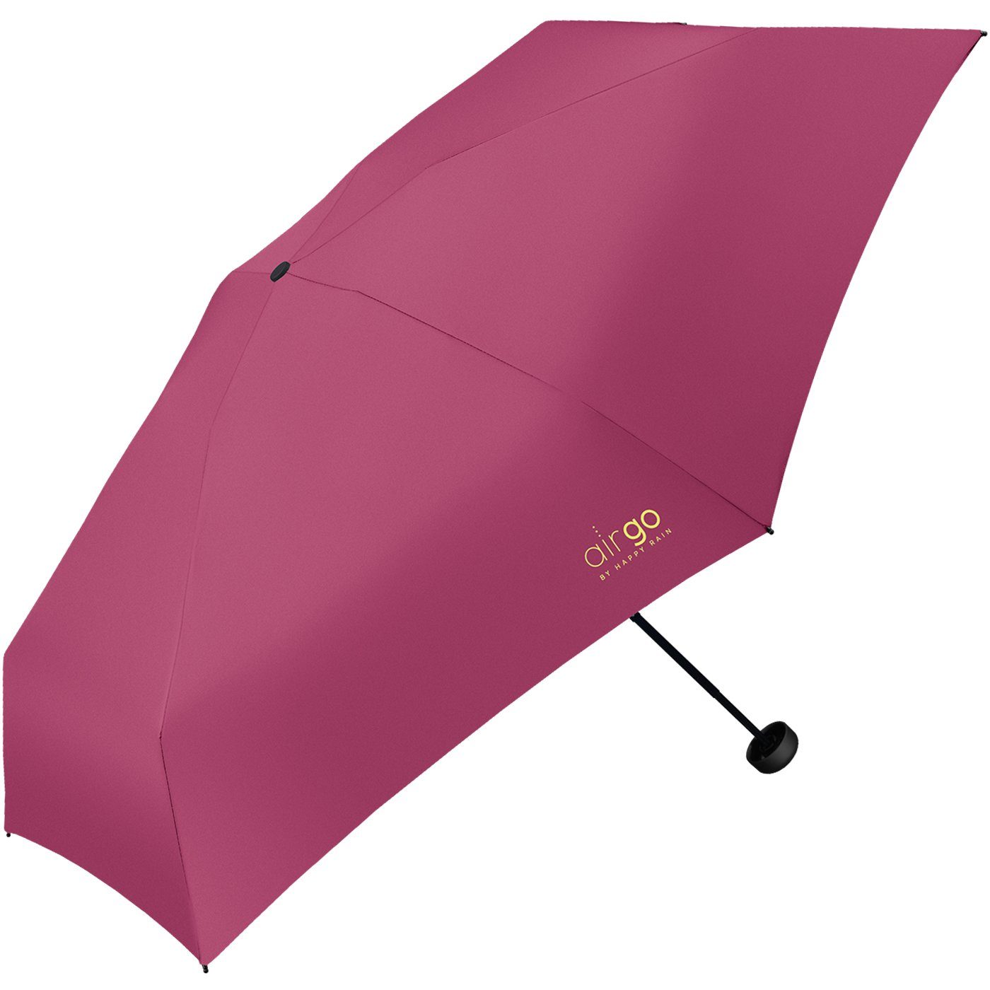 HAPPY RAIN Taschenregenschirm Handtasche 137 und Reisegepäck superleicht, die Supermini-Schirm pink Gramm für Go Air das perfekt 