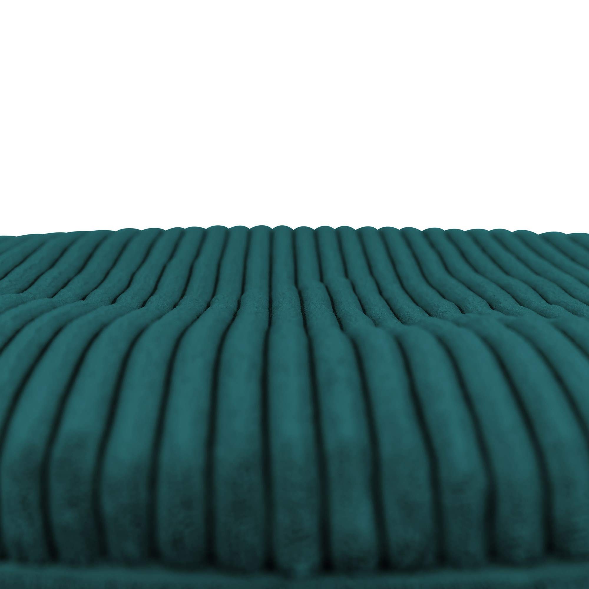 icon Pouf XL aus Cord „Milano“, mit Füllung, 55x55x35, Made in Germany – Bild 4 von 5
