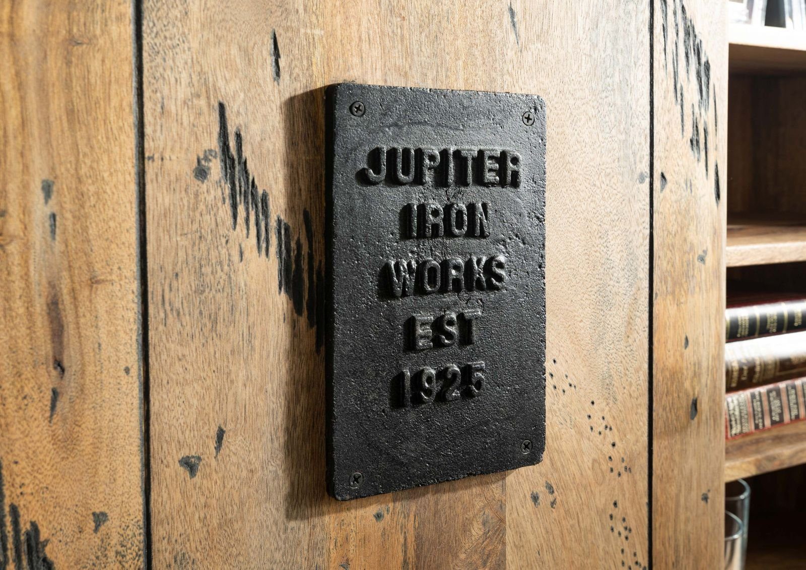 Massivmoebel24 Wandregal, 1-tlg., Wandregal Mango 130x25x80 günstig online kaufen