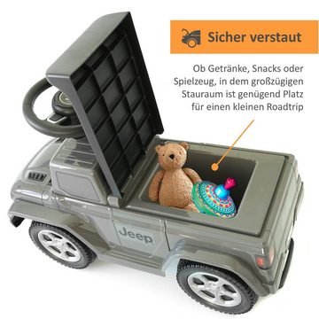 Lemodo Rutscherauto Jeep Rutschauto mit Staufach und Sound-Lenkrad